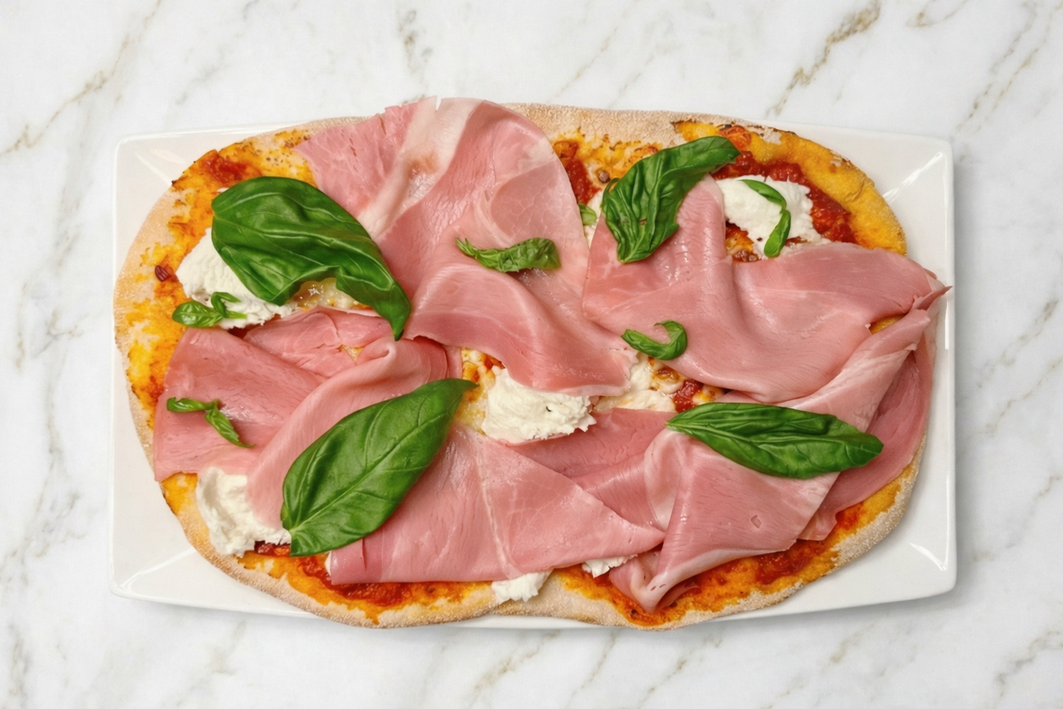 charcuterie halal premium - Pinsa jambon halal