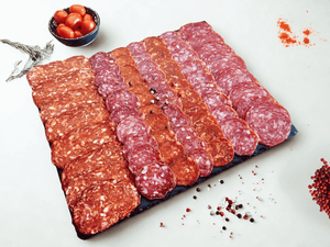 Assortiment de saucissons halal européens – Planche dégustation Noor Gourmet 600 g