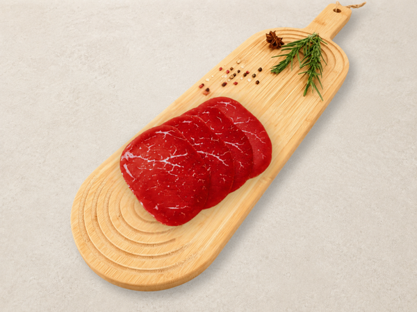 Bresaola de bœuf halal affinée, spécialité des Alpes Italiennes