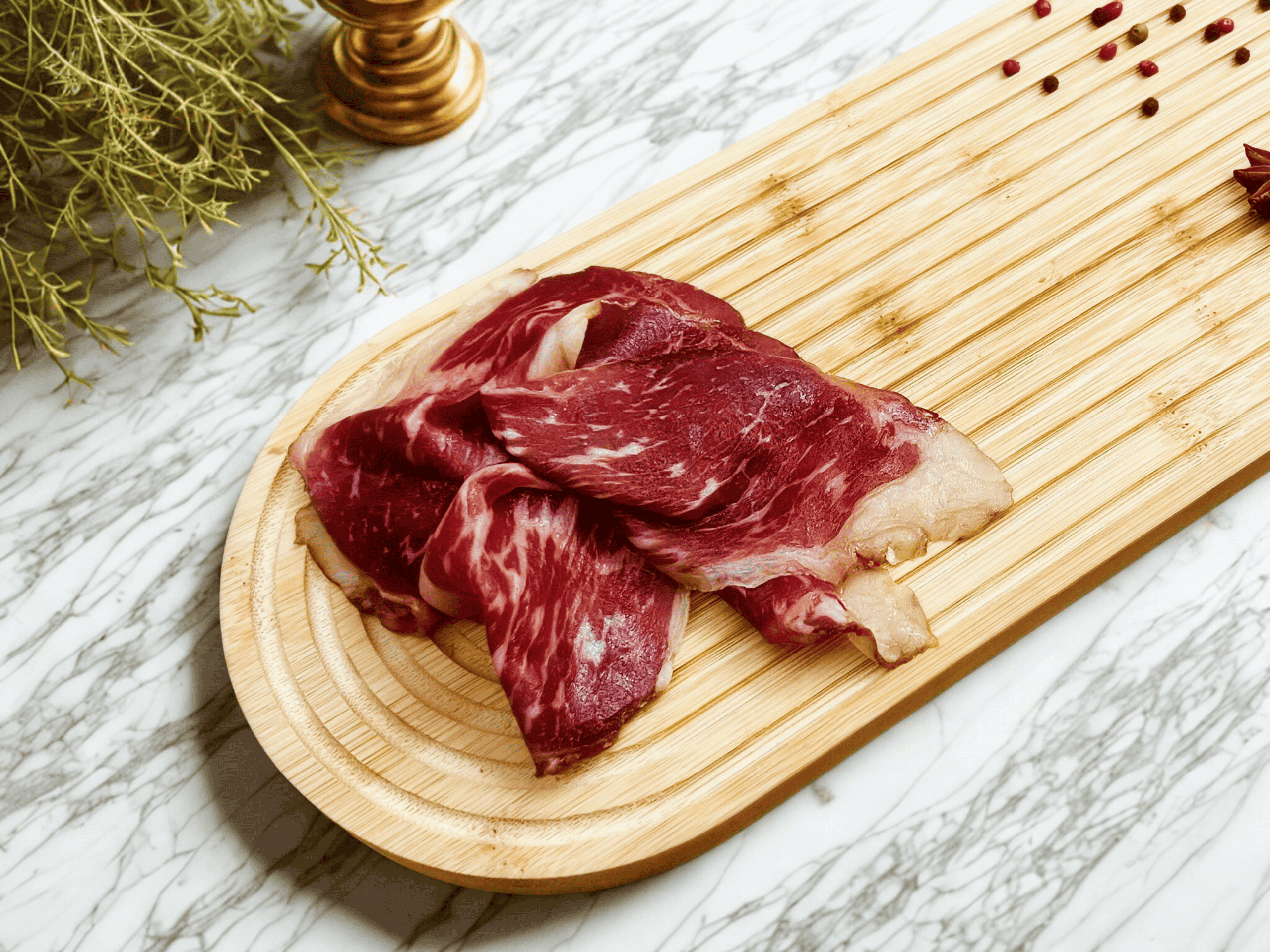 Tranches de jambon cru halal Black Angus – charcuterie premium