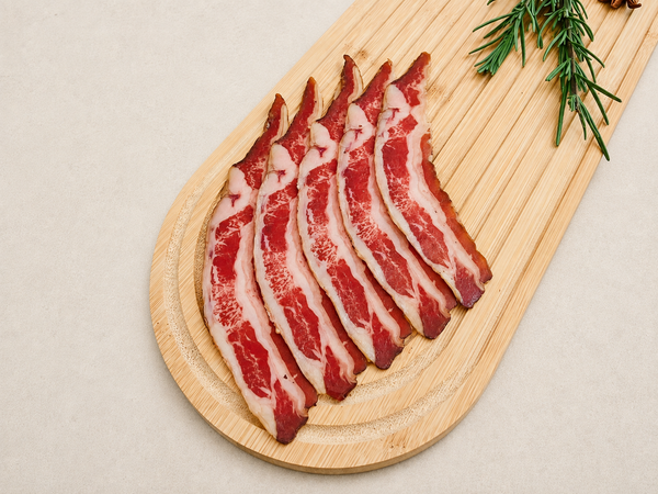 Pancetta de Bœuf Fumée Halal Artisanale